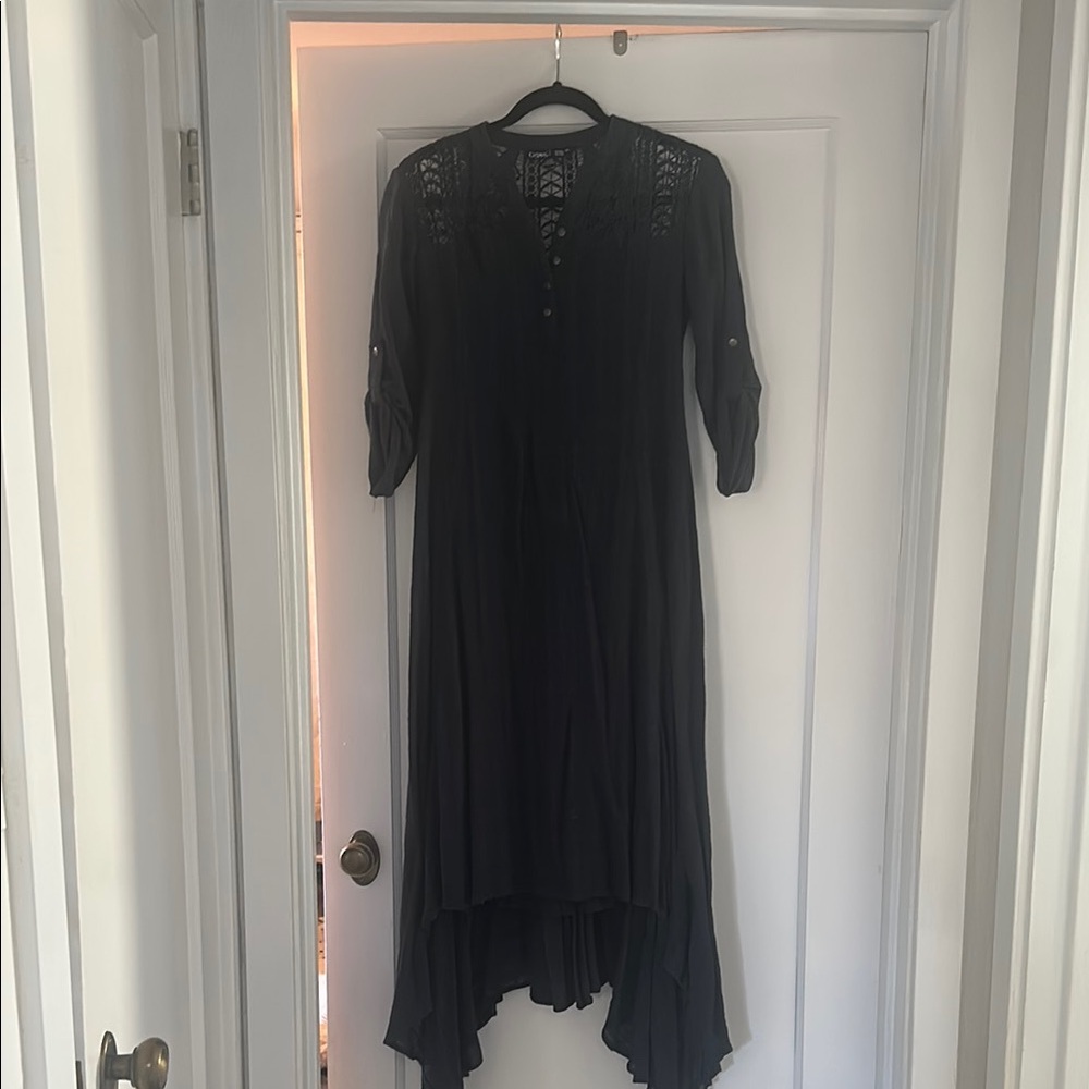 Bohemian Navy Blue Gypsy Dress